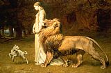 Briton Riviere Una And Lion From Spensers Faerie Queene