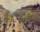 Camille Pissarro Prints - Boulevard Montmartre by Camille Pissarro