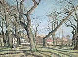 Camille Pissarro Prints - Chestnut Trees at Louveciennes by Camille Pissarro