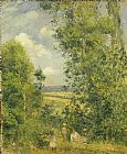 Newburyport Meadows Prints - A Rest in the Meadow by Camille Pissarro