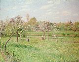 Camille Pissarro Prints - Apple Trees at Gragny by Camille Pissarro
