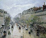 Camille Pissarro Prints - Boulevard Montmartre by Camille Pissarro