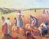 Camille Pissarro Prints - The Gleaners by Camille Pissarro