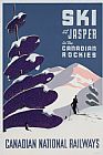 Resort Prints - Poster Advertising The Canadian Ski Resort Jasper by Canadian School