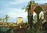 Canaletto Capriccio with Motifs from Padua