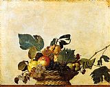 Basket Prints - Basket of Fruit by Caravaggio