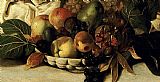 Basket Prints - Basket Of Fruit Detail Bacchus by Caravaggio