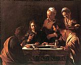 Emmaus Prints - Supper at Emmaus 1606 by Caravaggio
