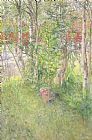 Carl Larsson A Nap Outdoors