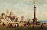 Floating Market Prints - Market Day in Cadiz Spain by Carlo Bossoli