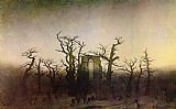 Caspar David Friedrich Abbey In An Oak Forest