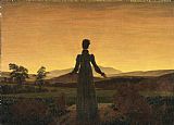 Caspar David Friedrich Woman Before The Rising Sun (woman Before The Setting Sun) painting
