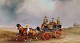 Pair Prints - Going Shooting A Postillion And Pair With A Game Cart by Charles Cooper Henderson