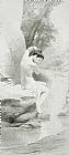 Unclothed Prints - A Nymph by Charles Prosper Sainton