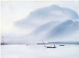 Chi Wen Morning Mist painting
