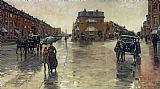 Childe Prints - A Rainy Day in Boston by Childe Hassam