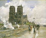 Childe Hassam Notre Dame Cathedral - Paris
