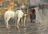 Childe Hassam Paris Street Scene