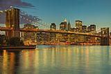 Clarence Holmes Brooklyn Bridge Twilight