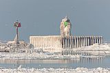 Clarence Holmes Cleveland Harbor East Pierhead Light