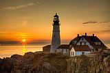 Clarence Holmes Portland Head Light at Sunrise II