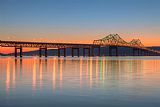 Clarence Holmes Prints - Tappan Zee Bridge after Sunset II by Clarence Holmes