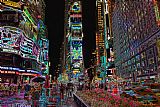 Clarence Holmes Times Square at Night II