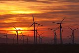 Clarence Holmes Wind Turbines Sunrise