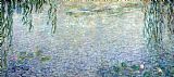 Claude Monet Waterlilies Morning With Weeping Willows