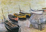 Sailing Boat Prints - Boats on the Beach by Claude Monet