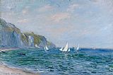 Claude Monet Cliffs and Sailboats at Pourville