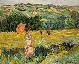 Newburyport Meadows Prints - Limetz Meadow by Claude Monet