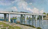 Claude Monet Railway Bridge at Argenteuil
