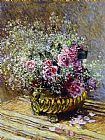 Claude Monet Roses in a Copper Vase