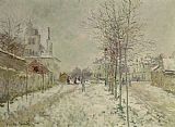 Snow Paintings - Snow Effect by Claude Monet
