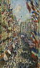 1878 Paintings - The Rue Montorgueil In Paris - Celebration Of June 30 1878 by Claude Monet