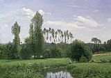 Claude Monet View at Rouelles