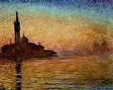 Claude Monet View of San Giorgio Maggiore Venice by Twilight