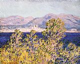 Claude Monet View of the Cap dAntibes with the Mistral Blowing