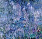 Claude Monet Waterlilies And Reflections Of A Willow Tree