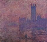 Tower Prints - Westminster Tower by Claude Monet
