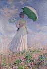 Claude Monet Woman with a Parasol turned to the Right