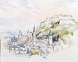 Quiet Prints - Salzburg Sunrise by Clive Metcalfe