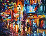 Leonid Afremov Downtown Lights