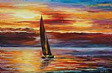 Leonid Afremov Lonely Sail