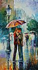Leonid Afremov Rainy Kiss