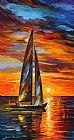Leonid Afremov Sailing With The Sun