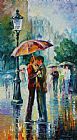 Leonid Afremov Rainy Kiss