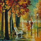 Leonid Afremov Autumn's Kiss