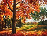 Leonid Afremov Autumn Forest